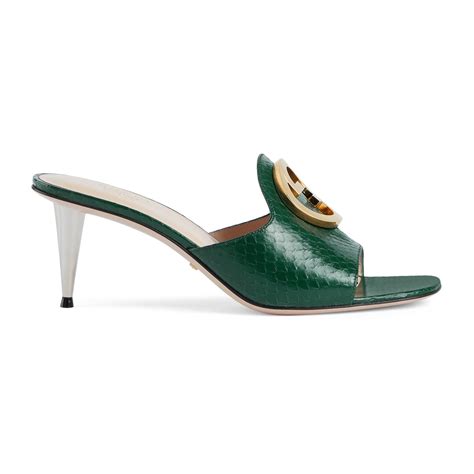 scarpe di pitone gucci|gucci sandali slider.